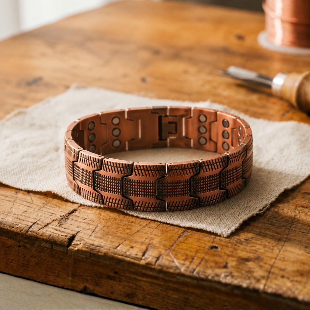 Nora's Rots Koperen Armband