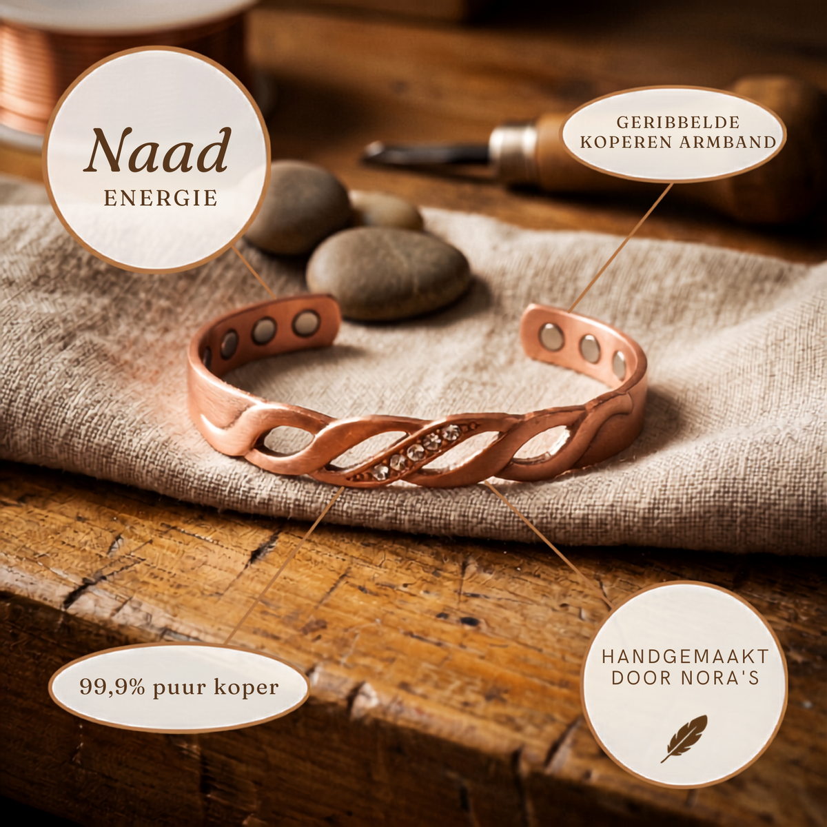Nora's Naad Koperen Armband