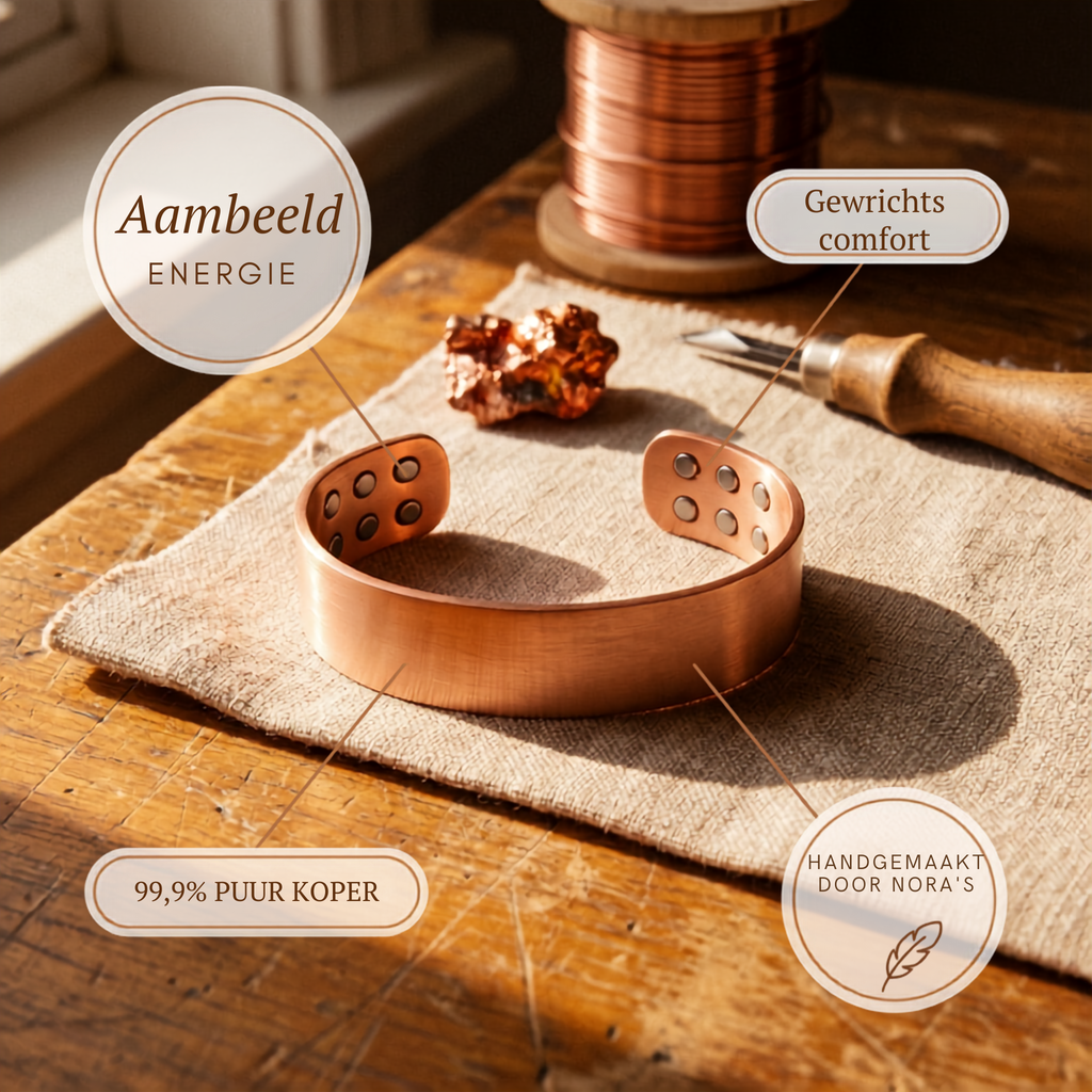 Nora's Aambeeld Koperen Armband