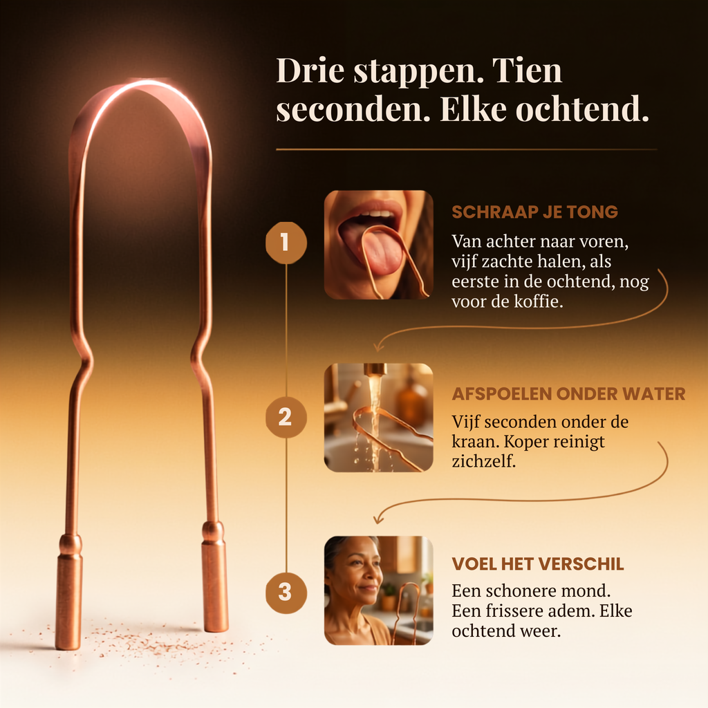 Nora's Koperen Tongschraper