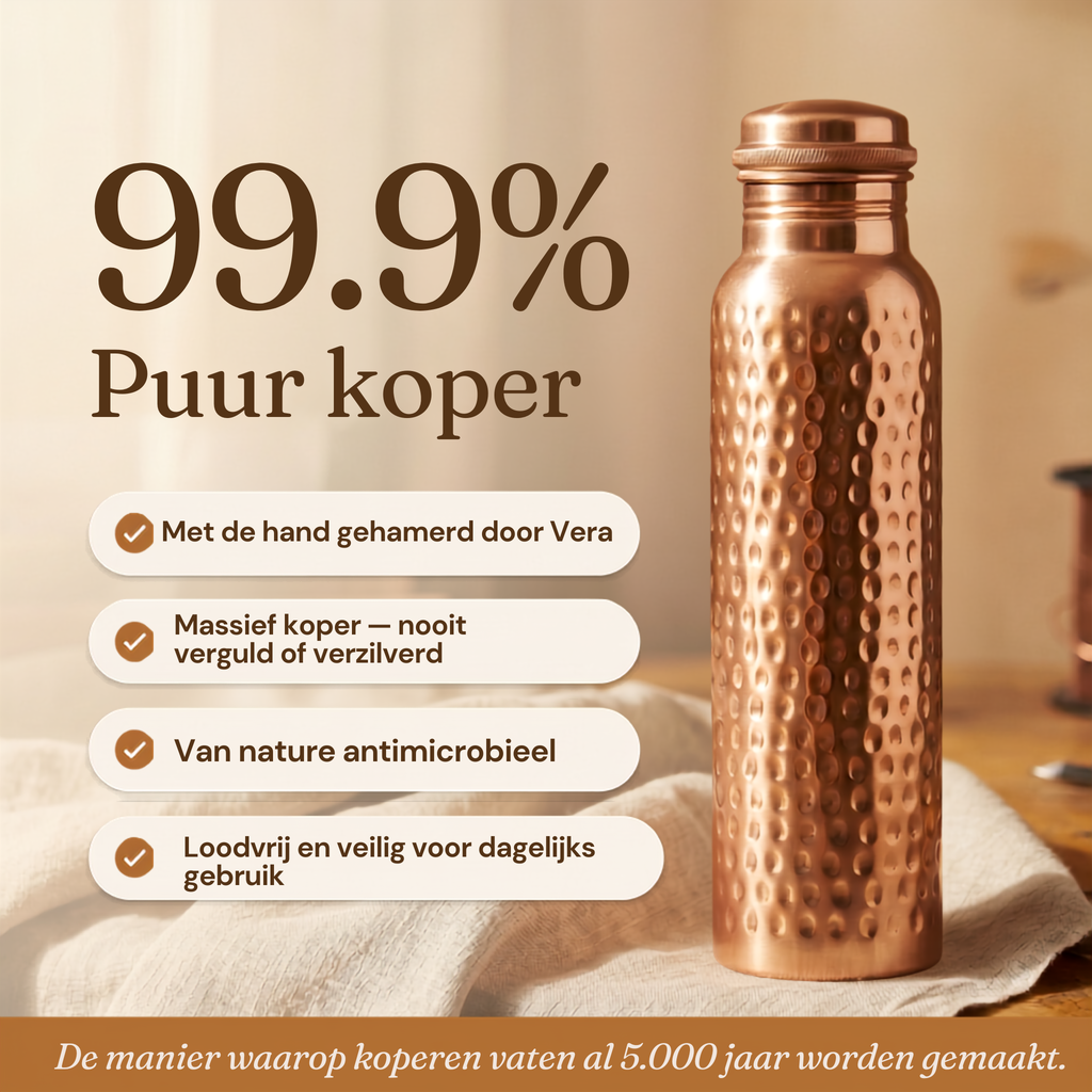 Nora's Koperen Waterfles