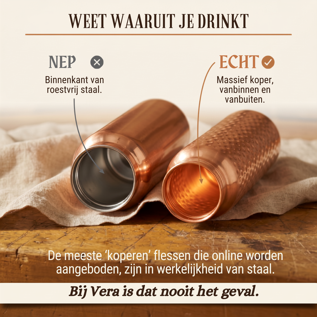 Nora's Koperen Waterfles
