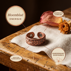 Nora's Bloemblad Koperen Ring