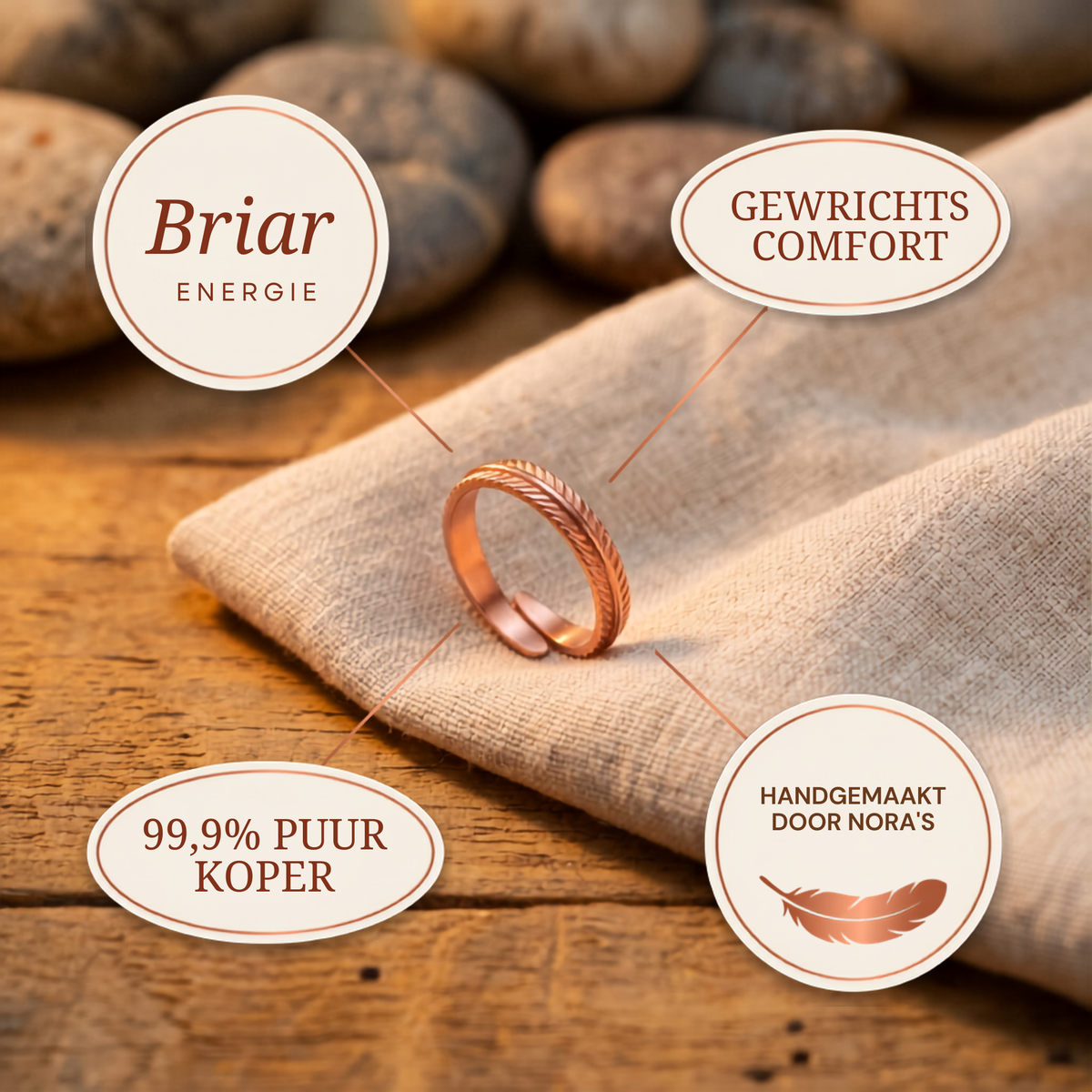 Nora's Koperen Wortelring
