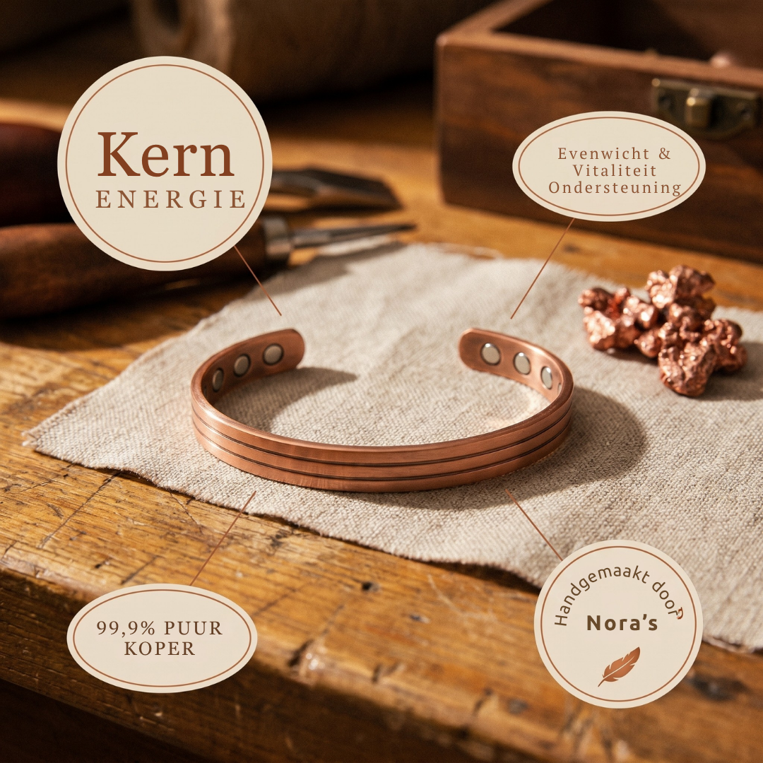 Nora's Kern Koperen Armband