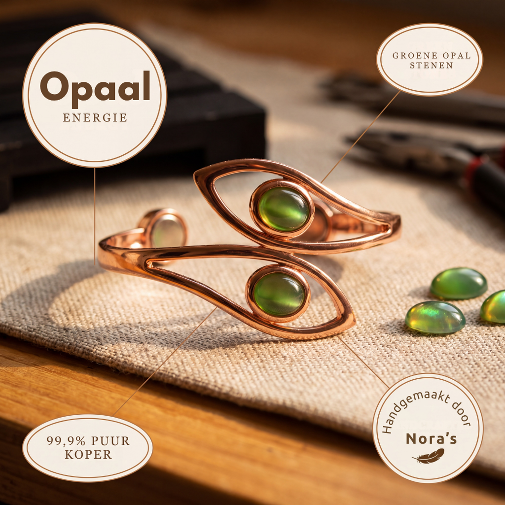 Nora's Opaal Koperen Armband