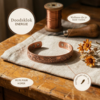 Nora's Klokslag Koperen Armband