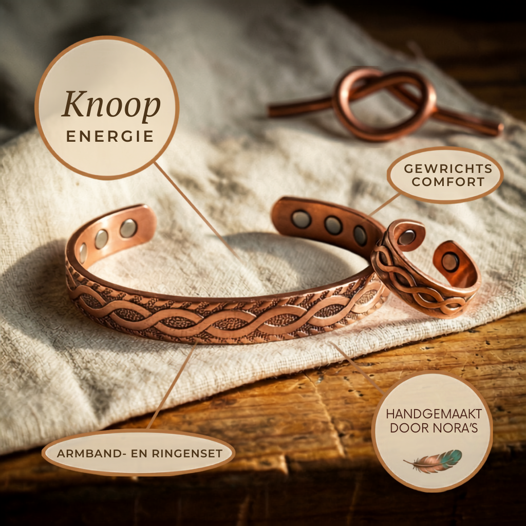 Nora's Knoop Koperen Set