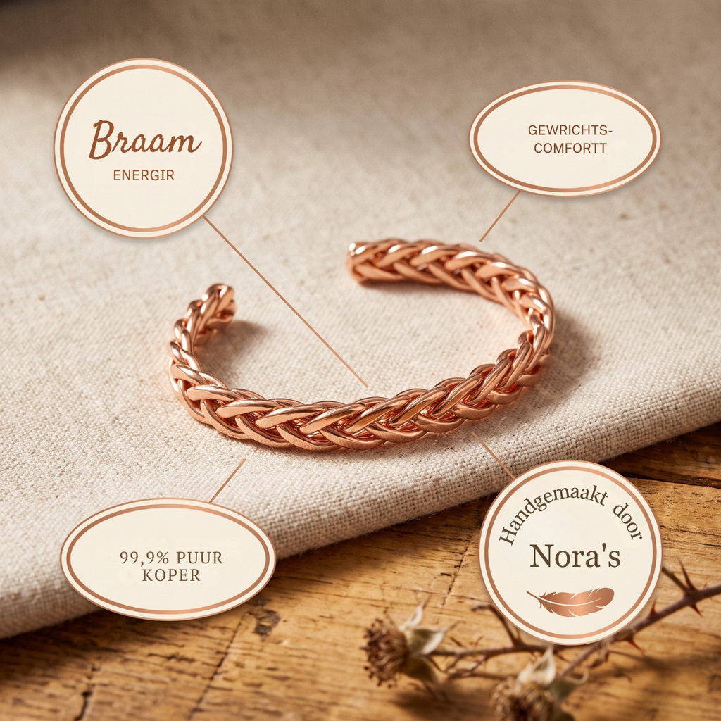 Nora's Braam Koperen Armband