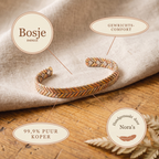 Nora's Kreupelhout Koperen Armband