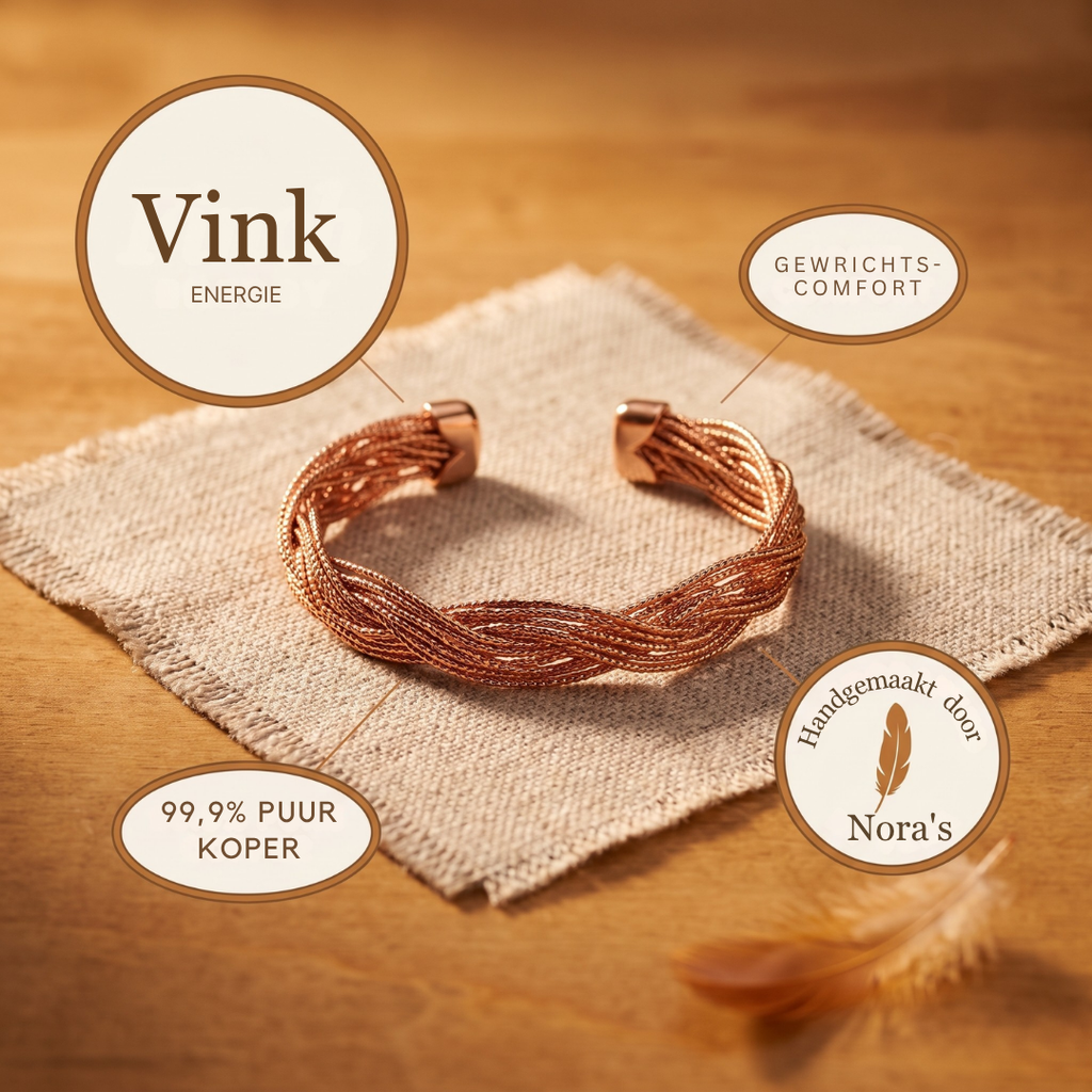 Nora's Vink Koperen Armband
