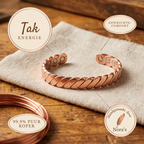 Nora's Tak Koperen Armband