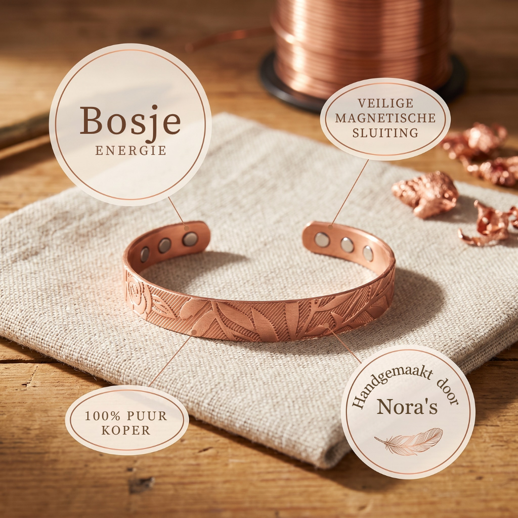 Nora's Bos Koperen Armband