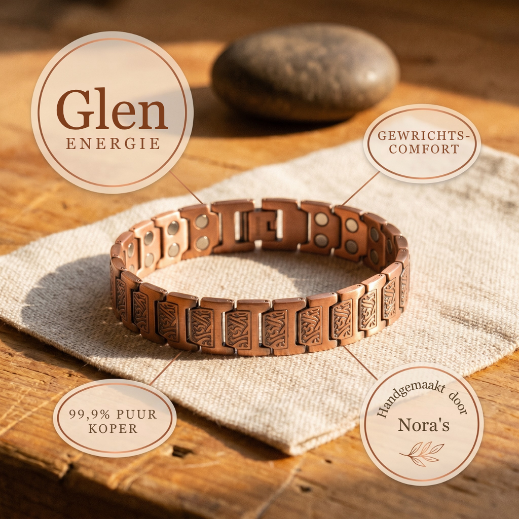 Nora's Vallei Koperen Herenarmband