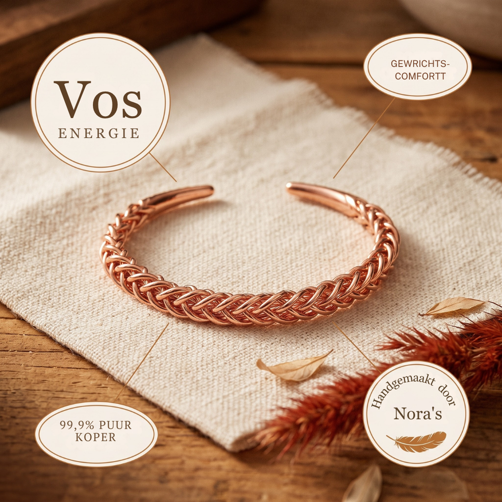 Nora's Vos Koperen Armband