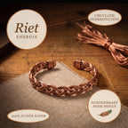 Nora's Riet Koperen Enkelband