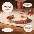 Nora's Riet Koperen Armband
