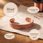 Nora's Hout Koperen Armband