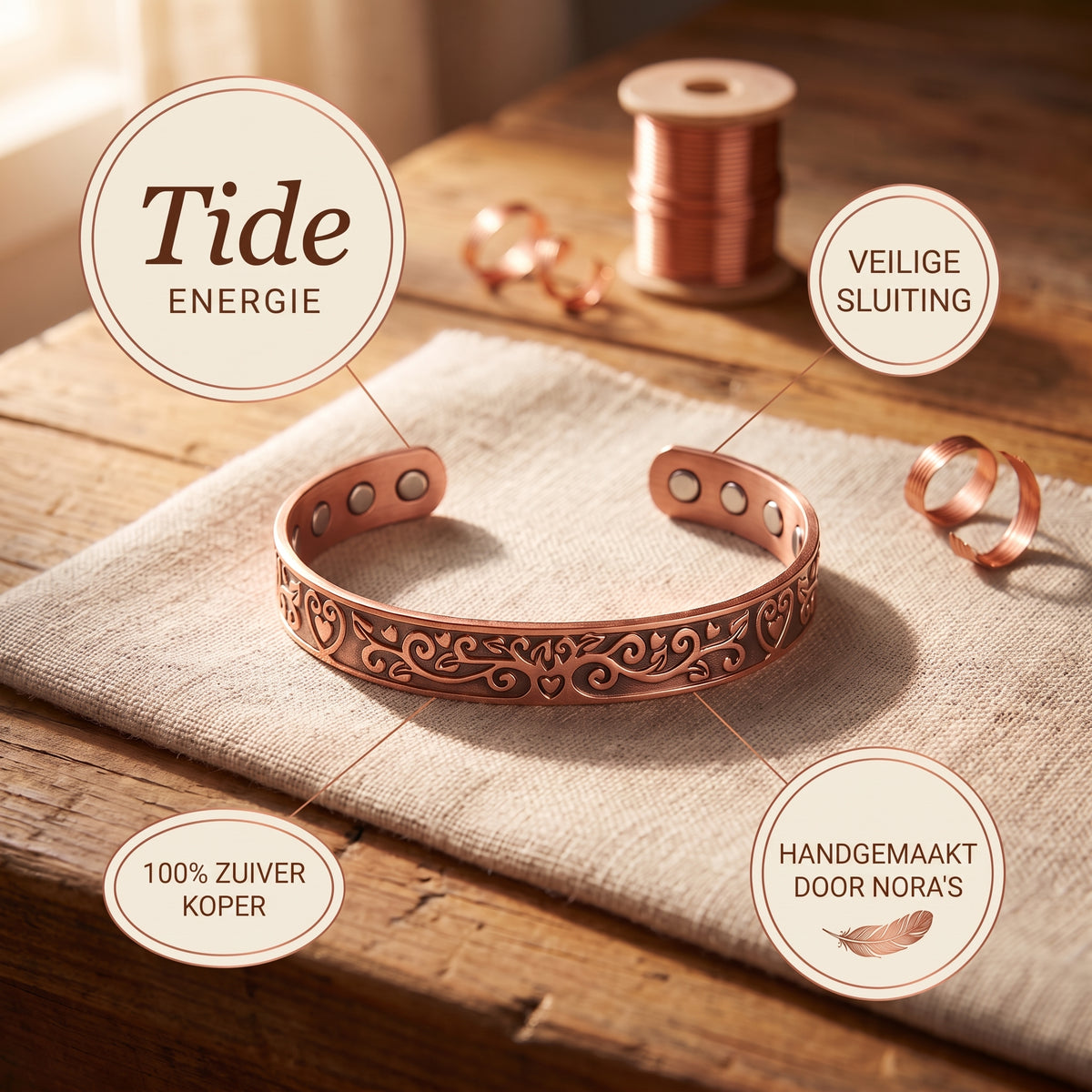 Nora's Eb Koperen Armband