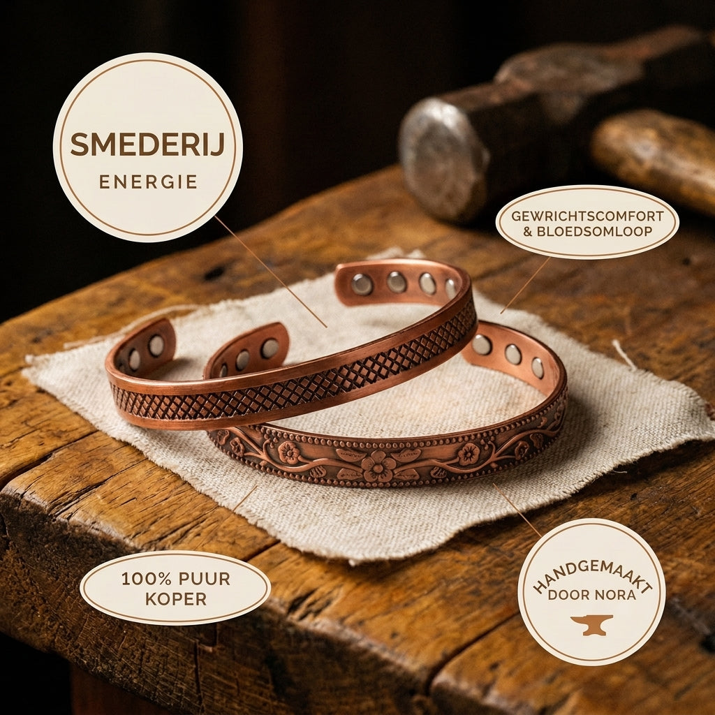 Nora's Smeedwerk Koperen Set