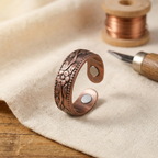 Nora's Bloemblad Koperen Ring