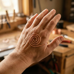 Nora's Stroom Koperen Handspiraal