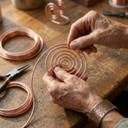 Nora's Stroom Koperen Handspiraal