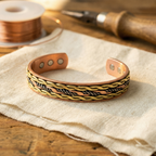 Nora's Vlecht Koperen Armband