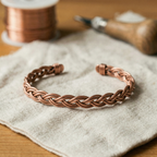 Nora's Riet Koperen Enkelband