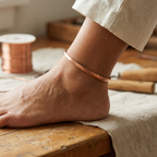 Nora's Zand Koperen Enkelband
