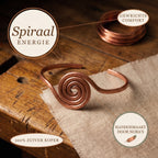 Nora's Spiraal Koperen Enkelband