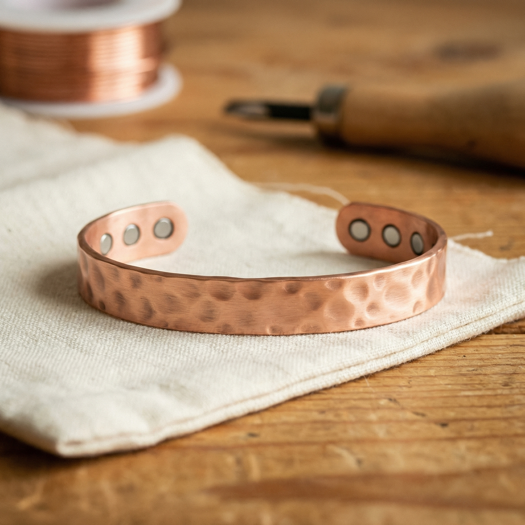 Nora's Magneetsteen Koperen Armband
