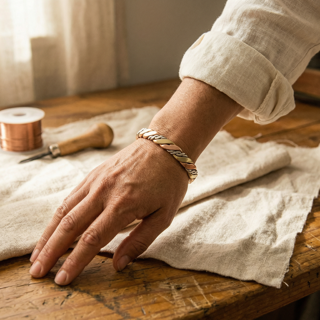 Nora's Steen Koperen Armband