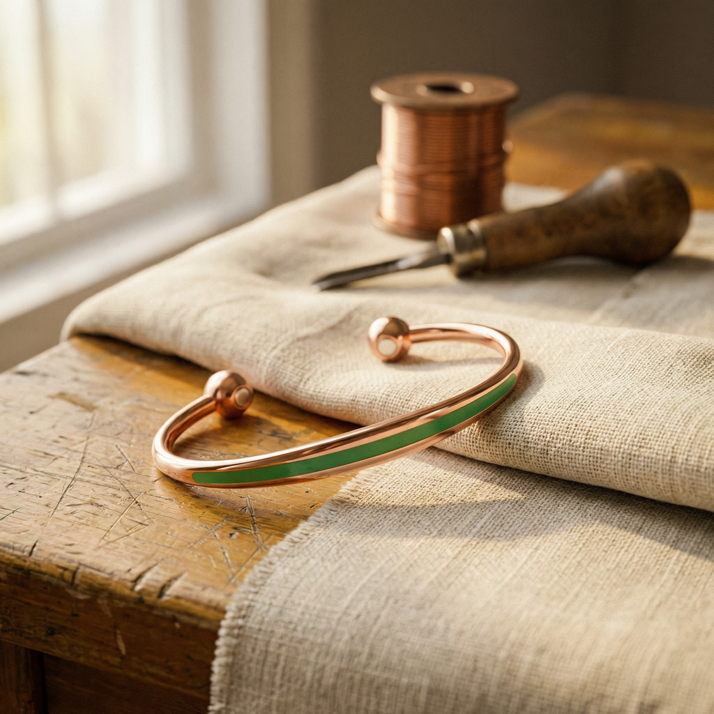 Nora's Jade Koperen Armband