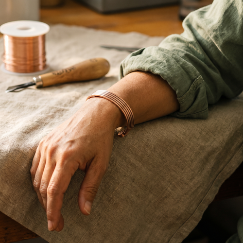 Nora's Bergkam Koperen Armband