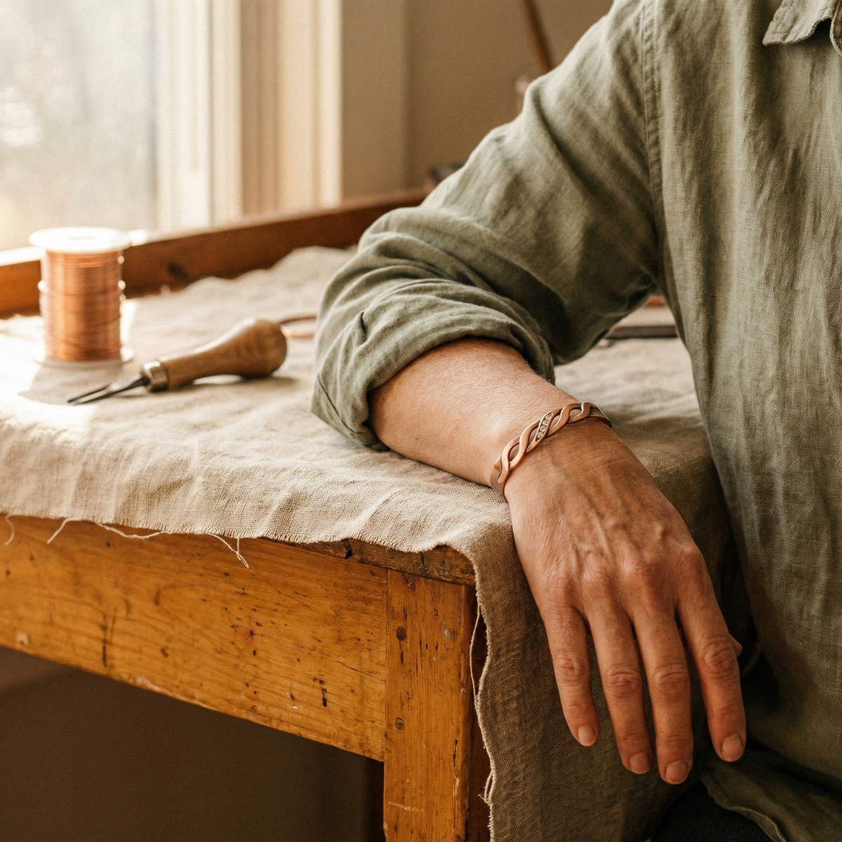 Nora's Naad Koperen Armband