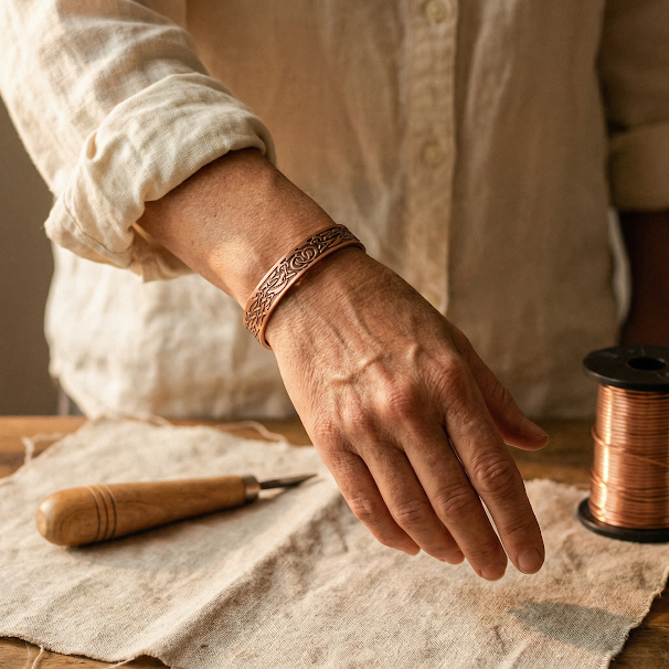 Nora's Mos Koperen Armband