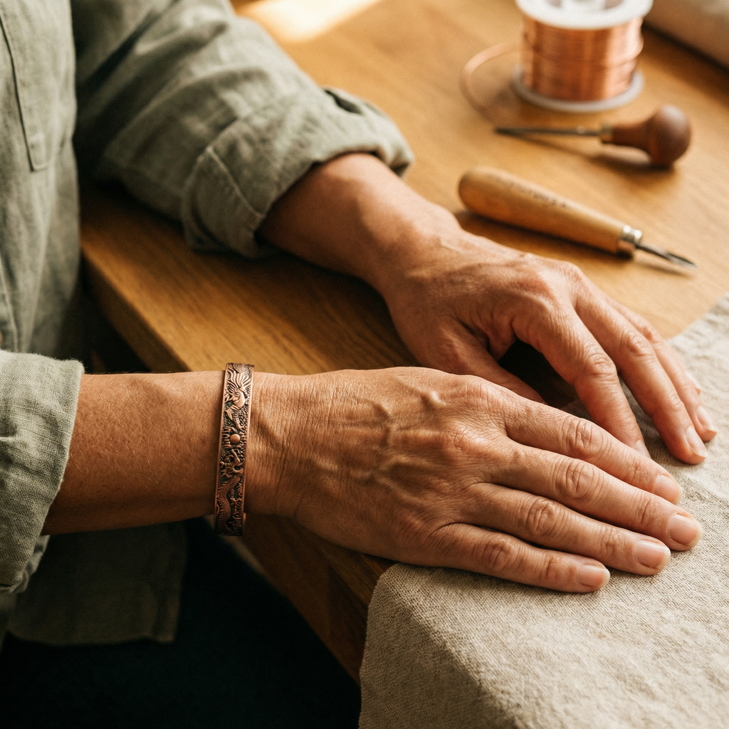 Nora's Leem Koperen Armband