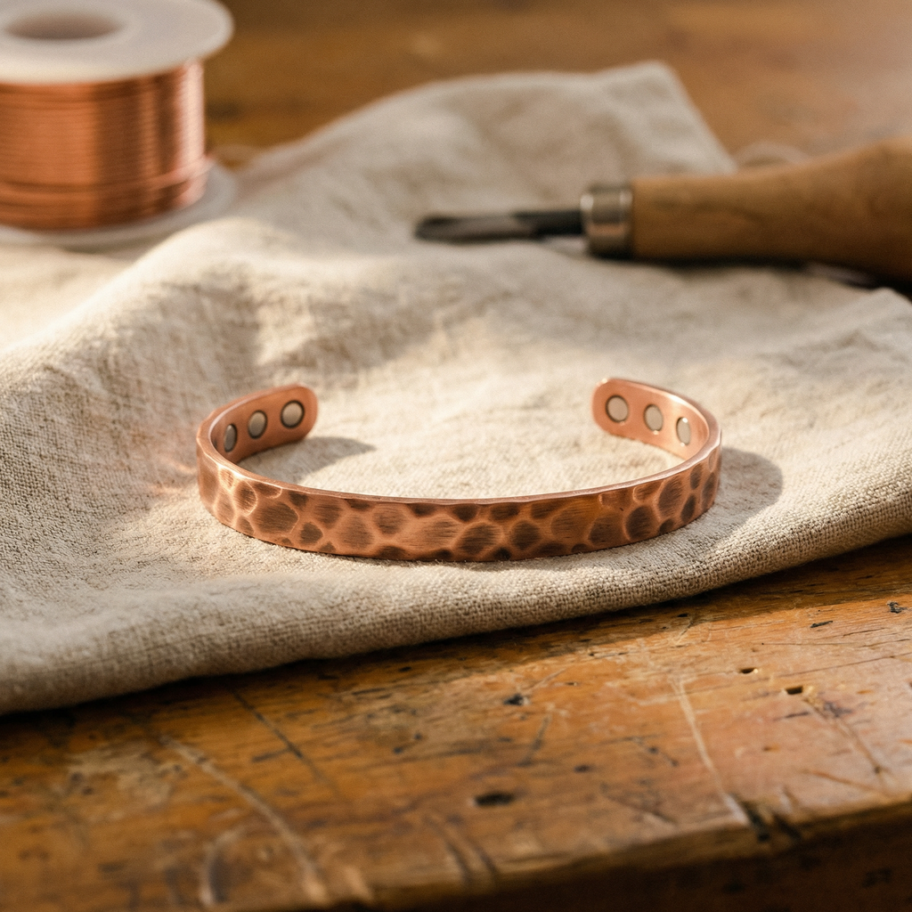 Nora's Groef Koperen Armband