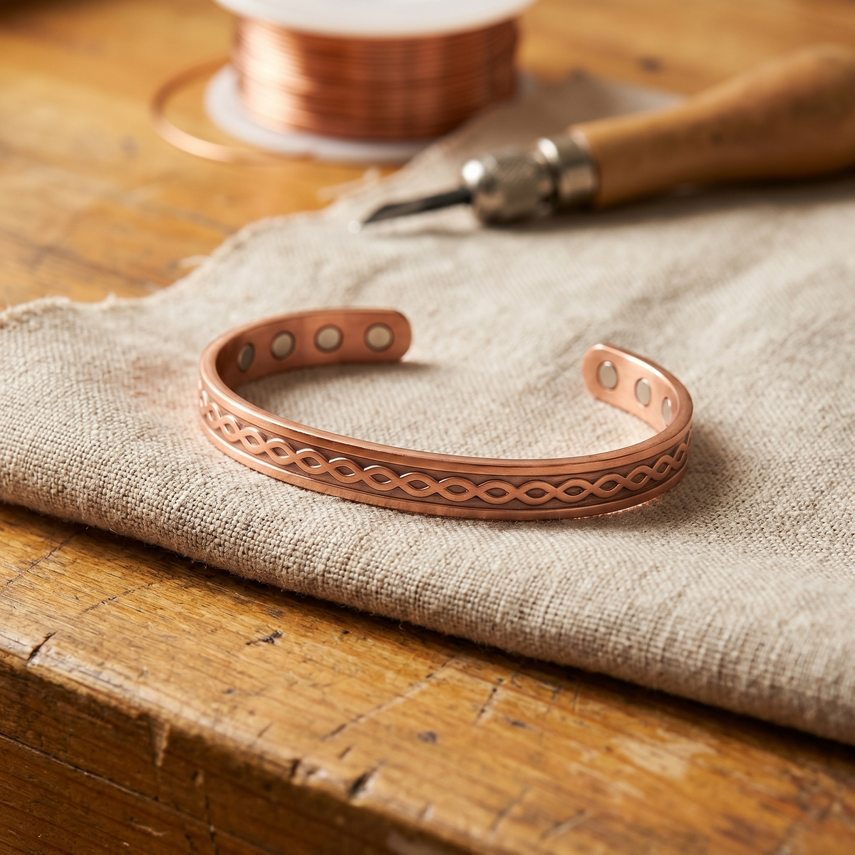 Nora's Kolk Koperen Armband