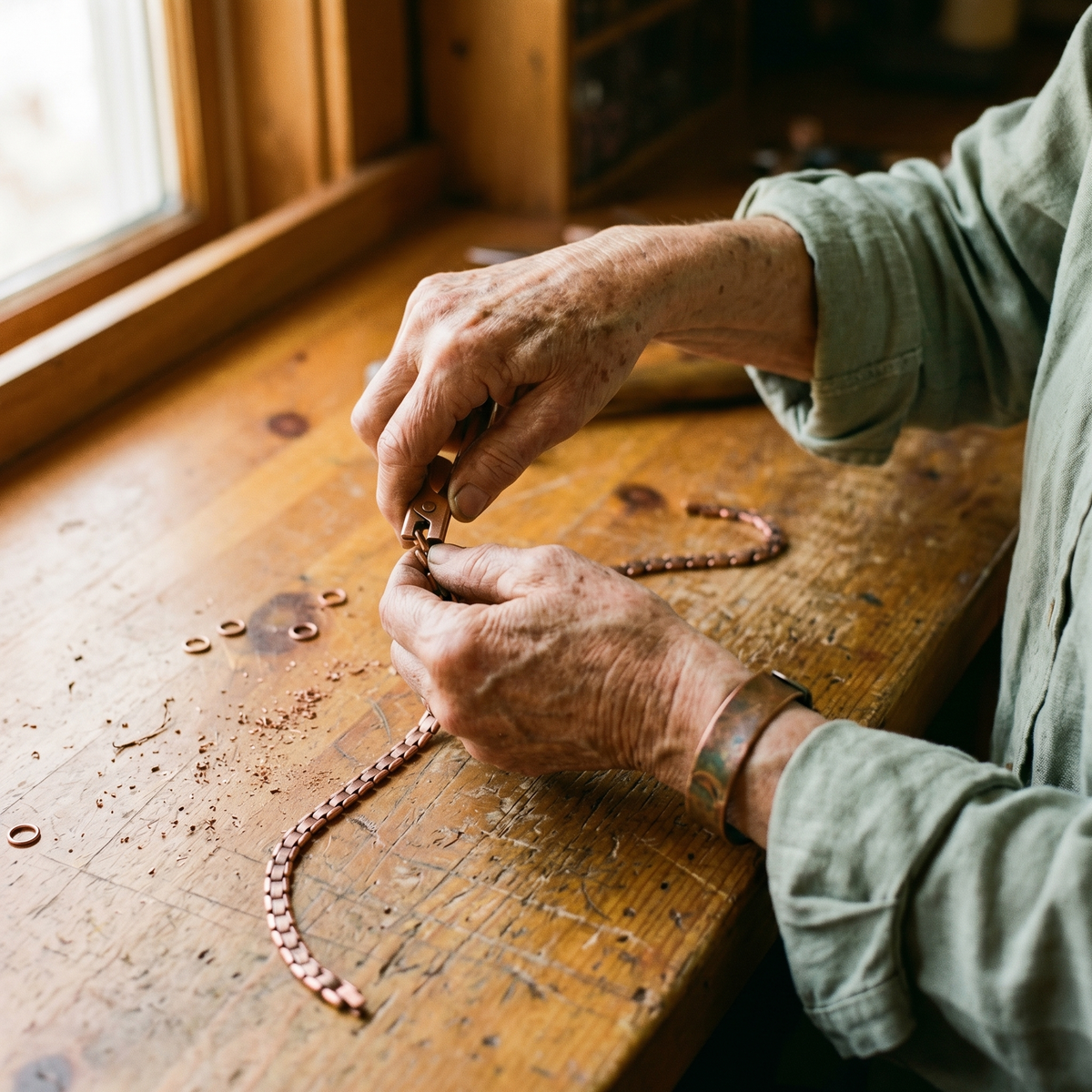 Nora's Sluier Koperen Ketting