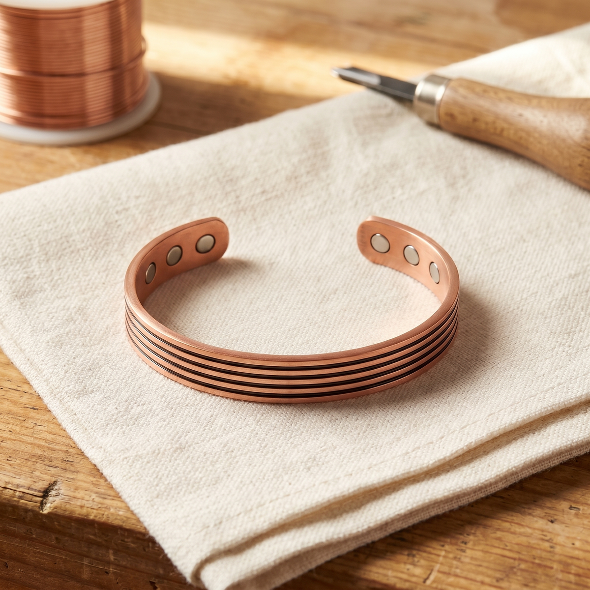 Nora's Salie Koperen Armband