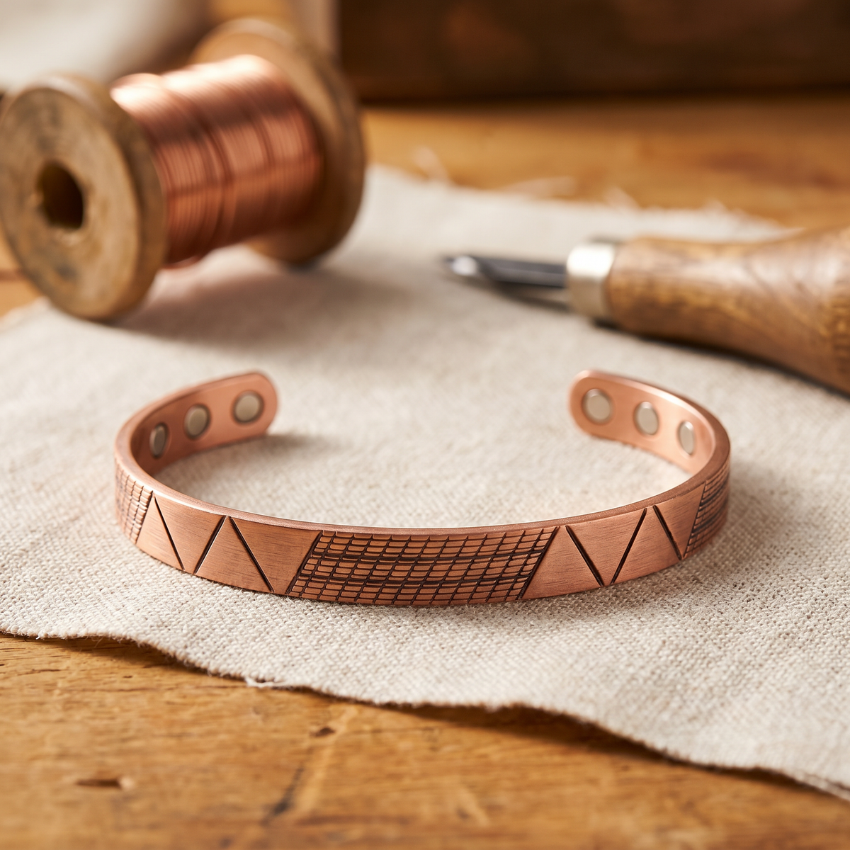Nora's Kruin Koperen Armband