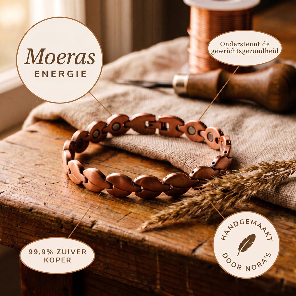Nora's Kwelder Koperen Enkelband