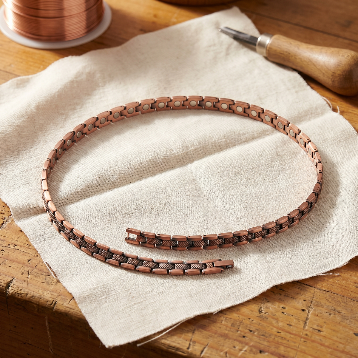 Nora's Sluier Koperen Ketting