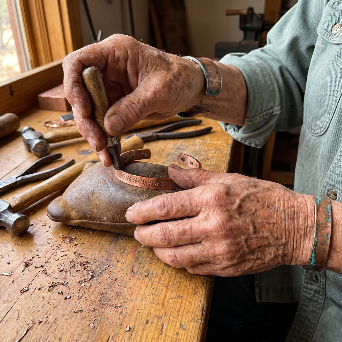 Nora's Meer Koperen Armband