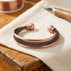 Nora's Steenstapel Koperen Armband