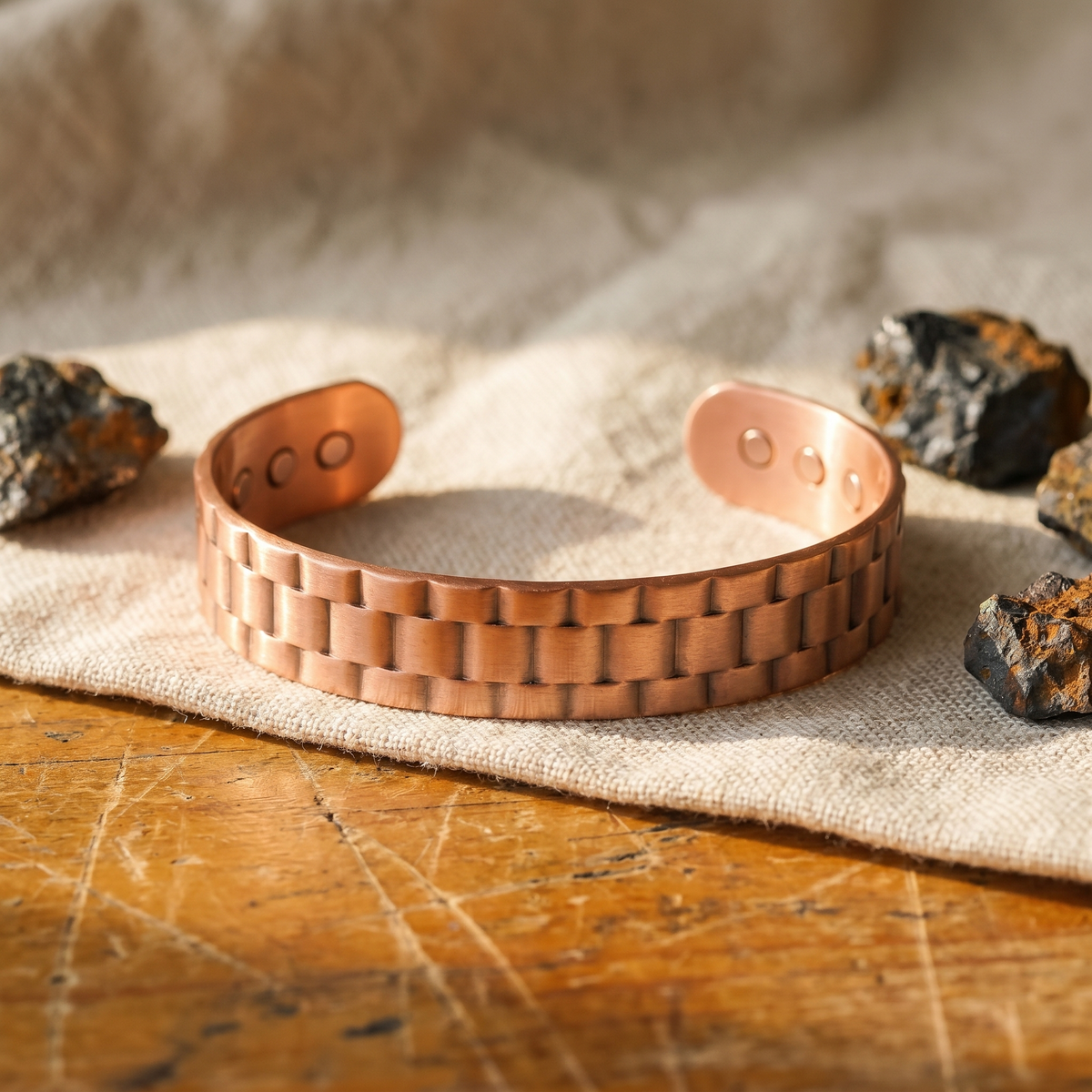 Nora's Erts Koperen Herenarmband
