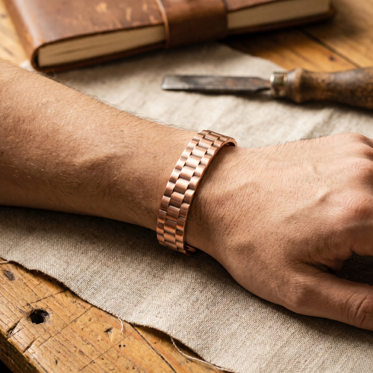 Nora's Erts Koperen Herenarmband