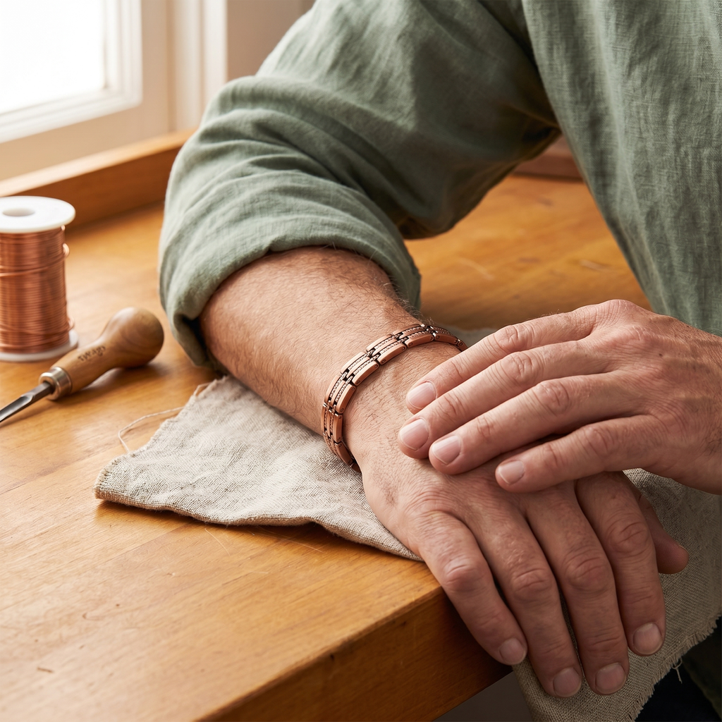 Nora's Snoek Koperen Herenarmband